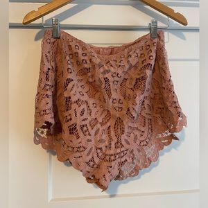 Free People One Adela Shorts- M- color “ballet”